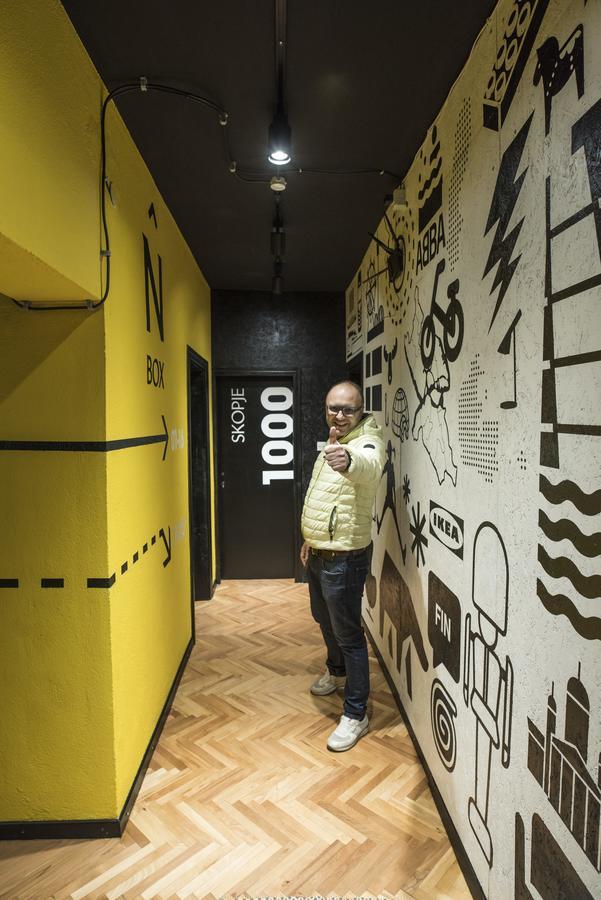 Nordic Hostel N-Box Skopje Exteriör bild