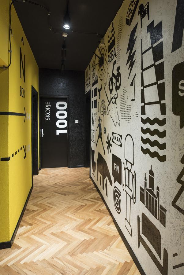 Nordic Hostel N-Box Skopje Exteriör bild